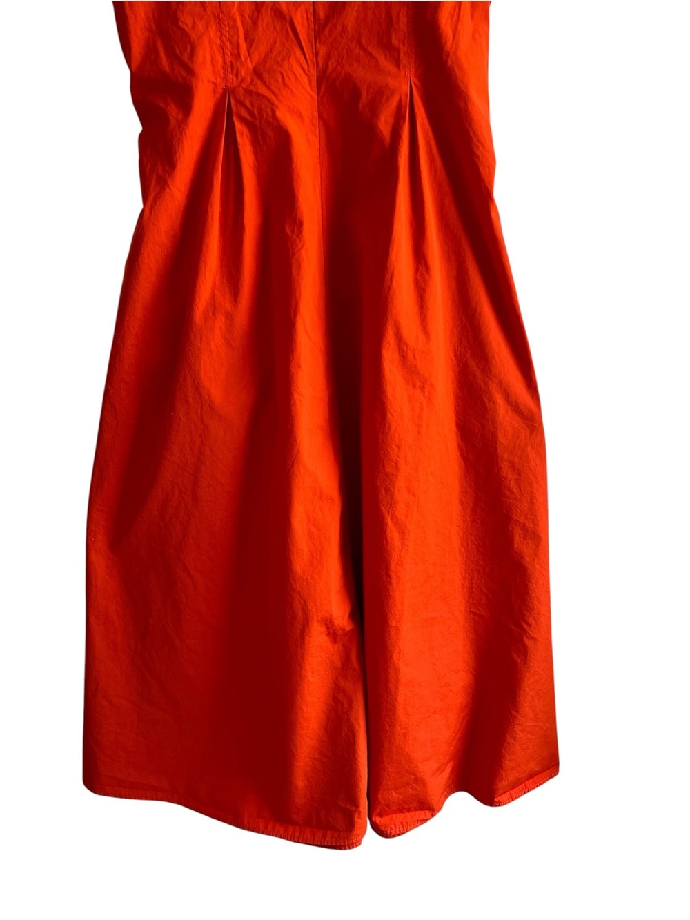 Aspesi bright orange cotton fit & flare midi dress size S excellent condition - Picture 11 of 16